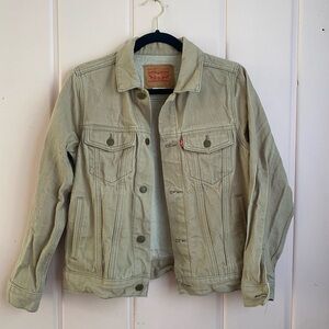 Levi's Light Tan Denim Jacket Boys L/Women’s S